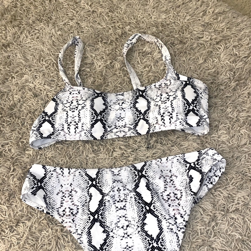 SHEIN snakeskin bikini